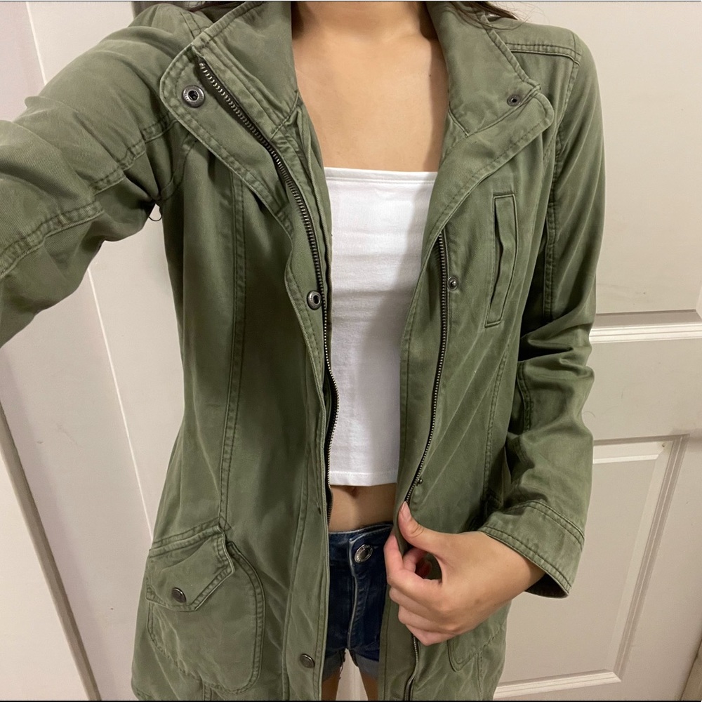 Abercrombie & Fitch kids khaki jacket XL